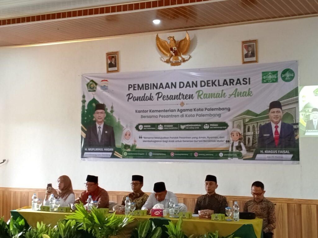 Kakankemenag Palembang Resmikan Deklarasi Pesantren Ramah Anak, Utamakan Perlindungan Santri